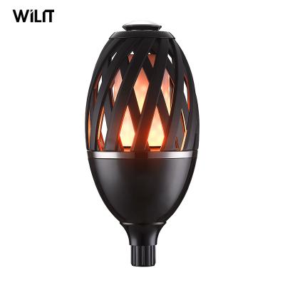 China Wilit Warm Color Temperature Safety Lamp Rechargeable Lamp Atmosphere Waterproof Garden Flame Light for sale