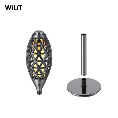 China Warm Color Temperature Wilit Usb Rechargeable Flame Glow Led Small Light Waterproof Led Lights Flames Torch Lights for sale