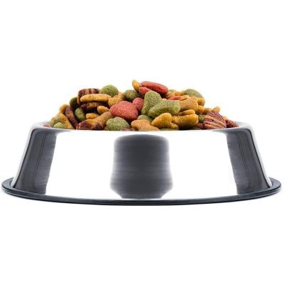 China Stainless Steel Viable Dog Food and Water Bowl Large/Small Breed Bowl Non Slip Pet Bowl Large/Small Size for sale