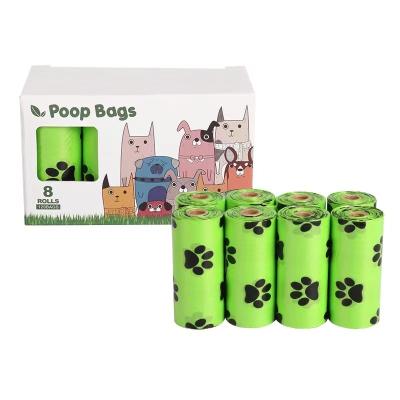 China Sustainable Custom Printed Pet Poop Bags Dog Shit Waste Bags Biodegradable Dog Poop Bag for sale