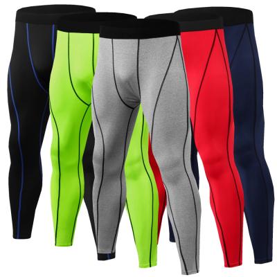 China Breathable Quick Dry Men's Running Training Pants Sports Pants Breathable Men Fitness Pants Stretch Tights for sale