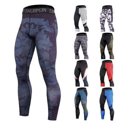 China Breathable Compression Tights Men Pants Running Tights Fitness Wear Sports Pants Jogging Skinny Gym Gaiters for sale