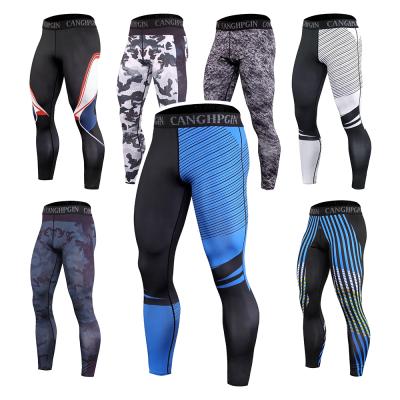 China Breathable Compression Tights Men Pants Running Tights Fitness Wear Sports Pants Jogging Skinny Gym Gaiters for sale