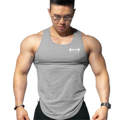 China Summer Breathable New Fashion Brothers Muscle Soft Breathable Sports Invest Men's Slim Fitness T-shirt Sleeveless Wholesale for sale