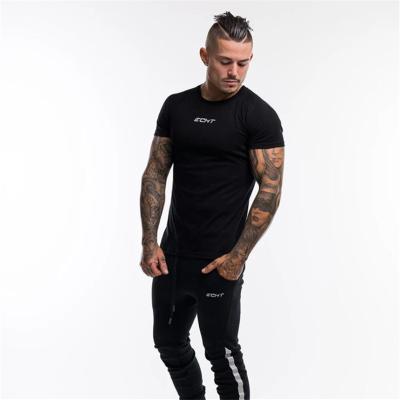 China Breathable Sports Training Tight Breathable Fitness T-shirt Men And Running Training Tops Quick Dry Wholesale for sale