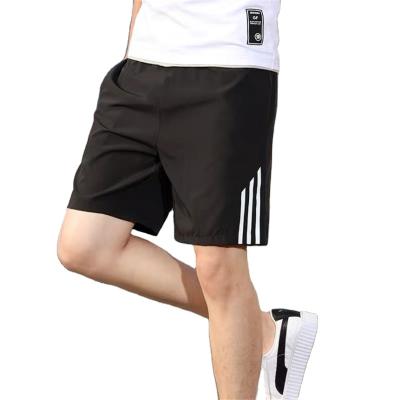 China Breathable Summer Slim Three Bar Shorts Men Sports Pants Fitness Quick Dry Trousers Stretch Stitch Casual Pants Loose Five for sale