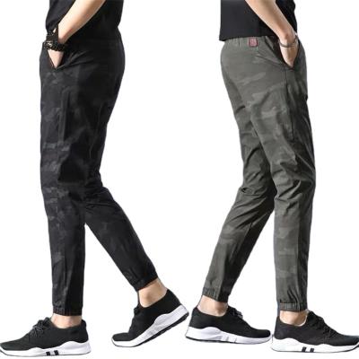 China Camouflage Breathable Pants Men Stretch Quick Drying Casual Loose Feet Cropped Pants Youth Sports Pants for sale