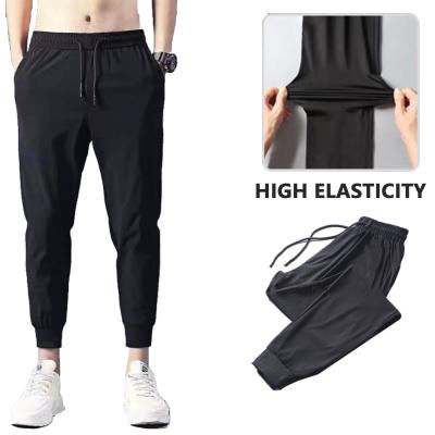 China Breathable Men Fashion Elastic Waist Elastic Harem Sweatpants Soft Breathable Casual Pants Large Size Men for sale