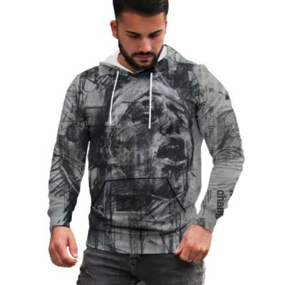 China 2021 winter oil painting character Messi 3d streetwear hoodie Anti-wrinkle printing men's sweatshirt good sale for sale