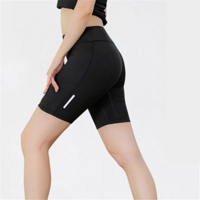 China Breathable Ladies Fitness Yoga Shorts Night Running Sports Running Five Point Quick Dry Tight-fitting Pants for sale