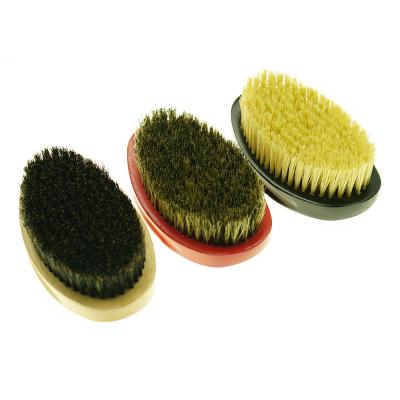 China Shaving Sweep 360 Wave Brush Curved Shape Beard Comb and Wooden Brush Beard Brush for Shaping and Styling for sale