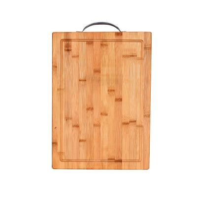 China Large Cheap Large Kitchen Tableware Thick Organic Meat Bamboo Cutting Board for sale