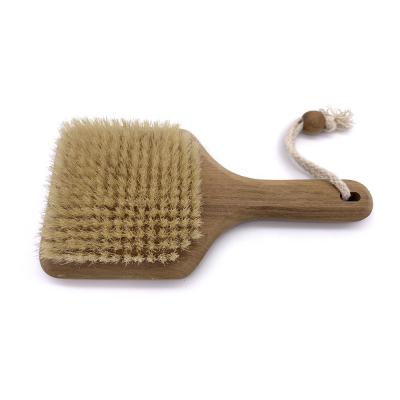 China All Natural Chinese Hot Dry Skin Bamboo Body Brush Hot Spring Bath Brush Bath Shower Massage Brush Natural Soft Brush for sale