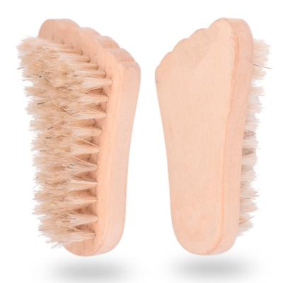 China Useful and fashionable feet shaped nail polish brush for sale