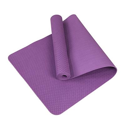 China Eco-Friendly Printing Yoga Exercises Private Label Sport Tape Full Layer Yoga Mat With Text Line for sale