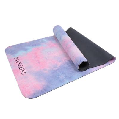 China Super Quality Rubber Suede Microfiber Cheap Foldable Yoga Mat for sale