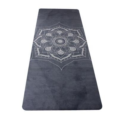 China China Supplier Custom Printing Natural Rubber Yoga Mat Wholesale Rubber Suede Yoga Mat for sale