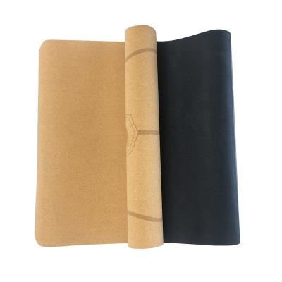 China Durable Comfortable Non-Slip High Density Durable Cork Yoga Mat Non-Slip Warm Mat for sale