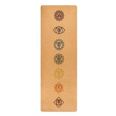 China High Density Non-slip Comfortable Durable Cork Yoga Mat Relaxing Natural In The Gym Training 5mm Thickness Fitness Pad Wild Yoga Mat for sale