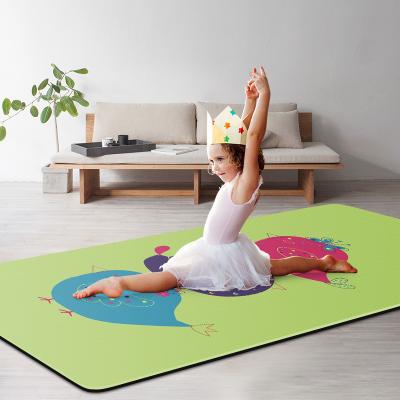 China Erercise New Products Natural Rubber Colorful Yoga Mat For Children Custom Printed Suede Kids Outdoor Smooth Yoga Mat for sale