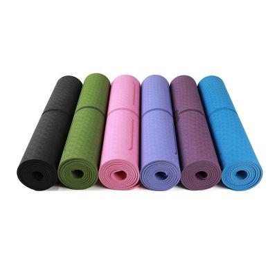 China Yoga Exercises Comfortable Surface 6/8/10/12mm or Customized Thickness Non Slip Band Yoga Mat for Yoga Exercise for sale