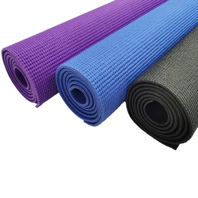 China Anti Slip PVC Yoga Mat PVC Free Yoga Mat Eco Friendly Organic Durable Anti-Slip 4mm Yoga Mat for sale