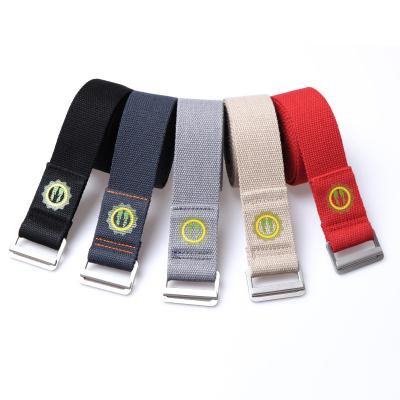 China Lightweight/Durable/Portable Long Poly Cotton Yoga Stretch Belt 155*3.8cm Stretch Belt Carry Strap for sale