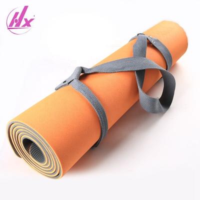 China Lightweight/Durable/Portable Adjustable Cotton Yoga Mat Carry Strap Non Slip Cotton Yoga Strap for sale