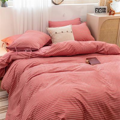 China Antistatic 100% Polyester Luxuary Queen Hotel Bedding Set 100% Polyester 4 Pieces for sale