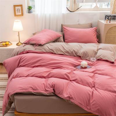 China Antistatic 100% Polyester 4 Pcs Bed Sheets Bedding Set Luxury Bed Sheets for sale