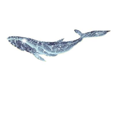 China High Resolution Printing living room decorative painting high -end abstract with led luxury whale art print fantasy painting for sale