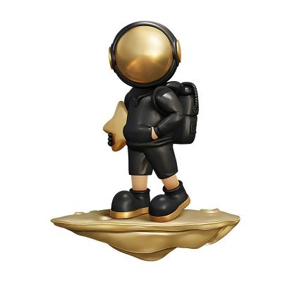 China High Resolution Printing New Trend Modern Luxury Astronaut Little Boy Cut Edge Handmade Wall Home Living Room Bedroom Decor LED Decor for sale