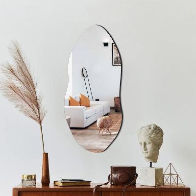 China Art Deco Irregular wall mirrors for walls, entryways, bedrooms, asymmetrical mirrors, bathroom mirrors for sale