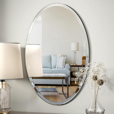 China Modern Oval mirror wall decoration, bathroom mirror, bedroom mirror, stylish vanity mirror for sale