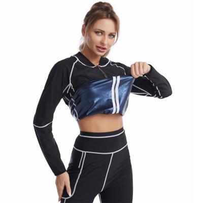 China Wholesale Thinner Neoprene QUICK DRY Sheath Long Jacket Women Shapewear Full Zipper Fitness Sauna Vest For Women for sale