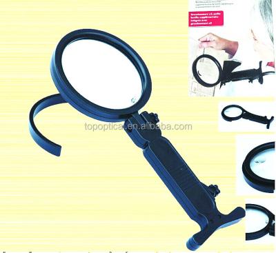 Chine ABS& High quality arcylic hand embroidery free hanging magnifier, magnifying magnifying glass for reading newspaper à vendre