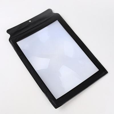 China Hot Selling Large Size Reading Book Magnifier A4 3x PVC Fresnel Magnifiers For Seniors for sale