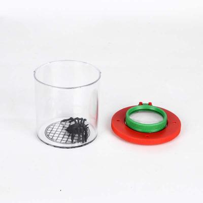 중국 Hot Selling ABS+PS+PMMA 3x Insect Viewer Educational Magnifier Toys Insect Box Magnifier Magnifiers With Plastic Jar 판매용