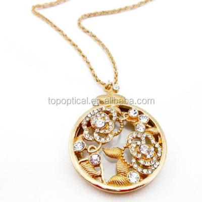 China 2015 ALLOY peony burl necklace for valentine's gift for sale