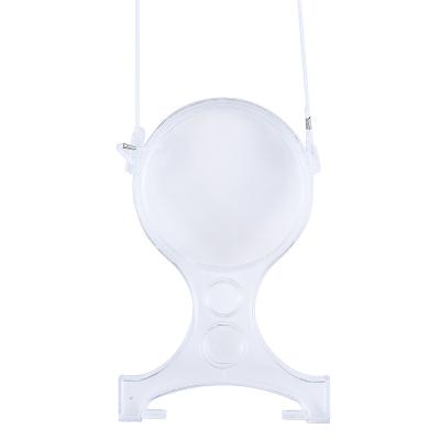 China Good Quality Plastic Hanging On Neck Transparent Magnifying Glass For Old People Reading Newspaper zu verkaufen