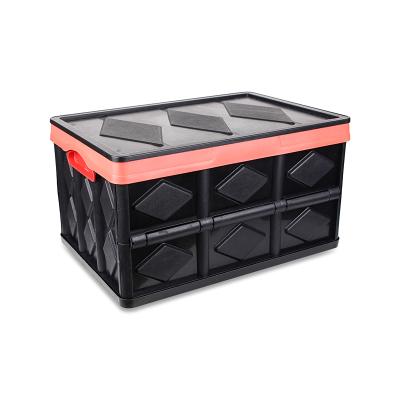 China 57L Viable Storage Boxes Books Photo Storage Box Multifuntional Foldable Plastic Storage Boxes For Office for sale