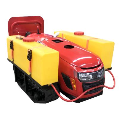 China Factory High Efficiency Diesel Rotary Tiller Remote Control Crawler Automatic Rotary Tiller In Cultivators for sale