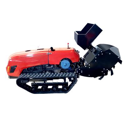 China Factory Tiller Agricultural Diesel Rotary Remote Control Crawler Automatic Rotary Tiller for sale