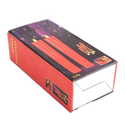 China Recyclable Wholesale Custom Candle Packaging Paper Square Black Printing Cardboard for sale