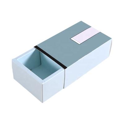 China Recyclable Gift Box Drawer Kraft Paper Tea Packaging Pull Out Box for sale