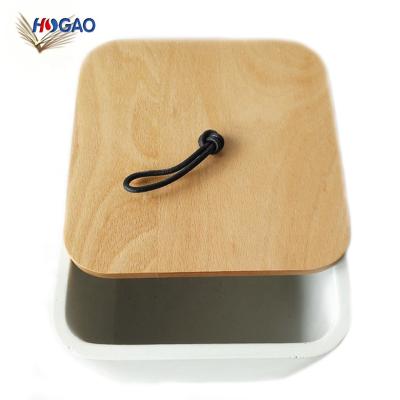 China Nordic Creative Viable Cement Storage Tank Resin Opens Kitchen Storage Box Resin Box Canister Jar Process Storage Container for sale