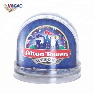 China Europe DIY Baptism Gift OEM Plastic Snow Dome Snow Globe With Photo Insert for sale