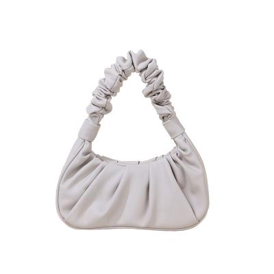 China Fashion Stretching Slant Wide Cross Cloud For Body Armpit Folds Bags Trendy Clutch Single Shoulder PU Handle Strap Women's Straps Handbags for sale