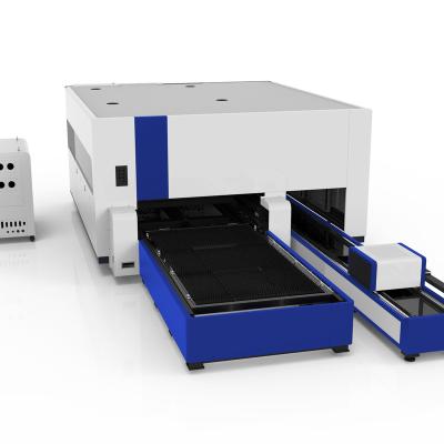 China Water-cooled 2022 hot selling High probability safe cut Dual-use metal fiber laser cutting machine for sale