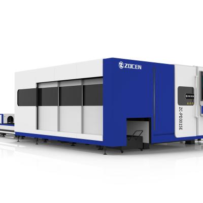 China Water-cooled Hot selling Large-scale High power precision cutting Dual-use metal fiber laser cutting machine for sale